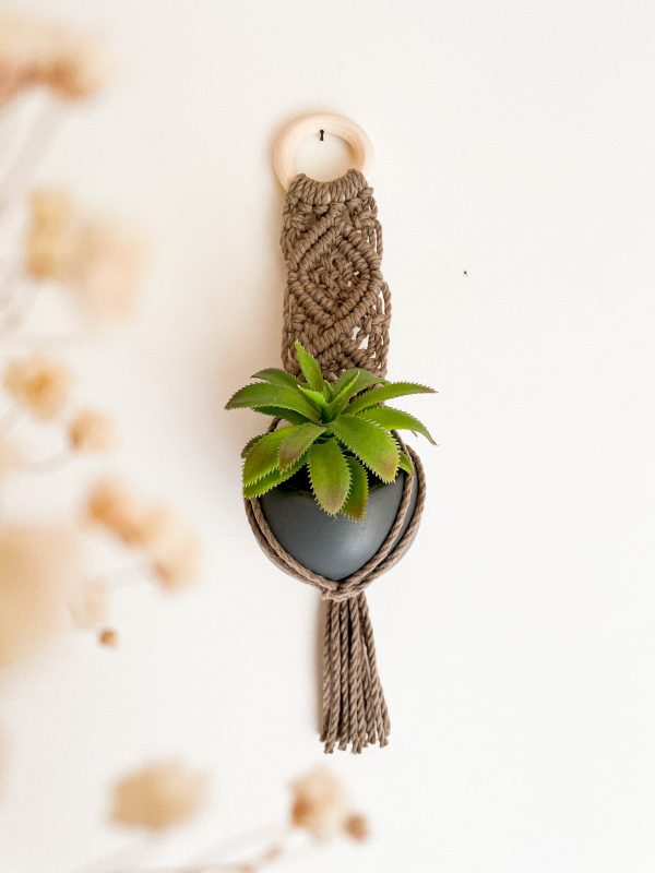 Suspension pour plante Suspension mini plante en macramé