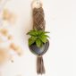 Suspension mini plante en macramé
