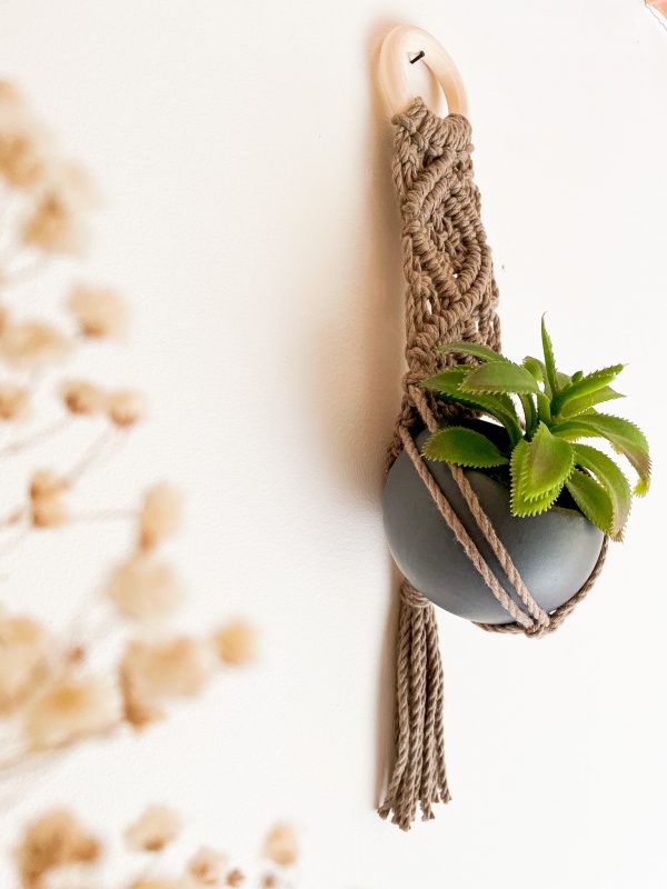 Suspension pour plante Suspension mini plante en macramé