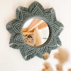miroir macramé