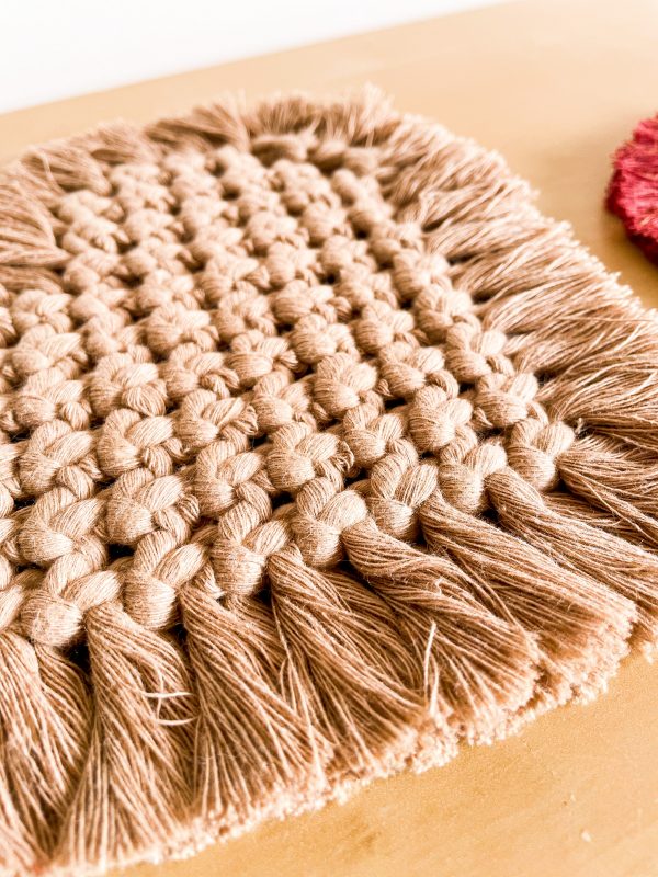 Dessous de plat en macramé décoration de table Dessous de plat en macramé décoration de table