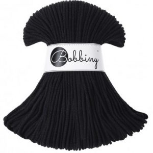 Noir Bobine coton Bobinny tressé 3mm noir