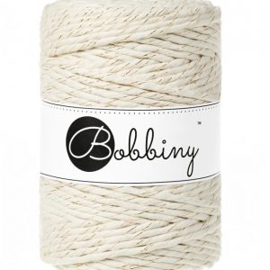 Bobine coton Bobinny à peigner 5mm naturel doré - Bobine de fils pour macramé