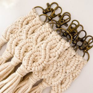 Tuto - Porte-clés macramé torsade