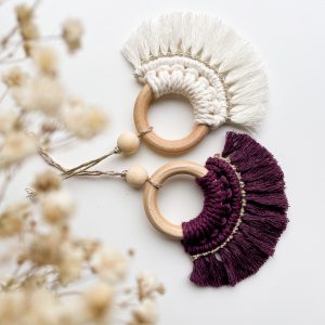 Tuto - Suspension demi-lune en macramé