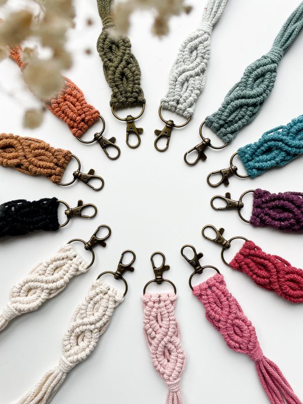 Porte clés macramé Porte clés macramé kit pour débutant