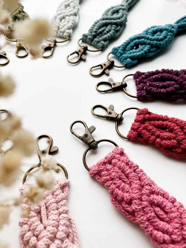 Porte clés macramé Porte clés macramé kit pour débutant bohème