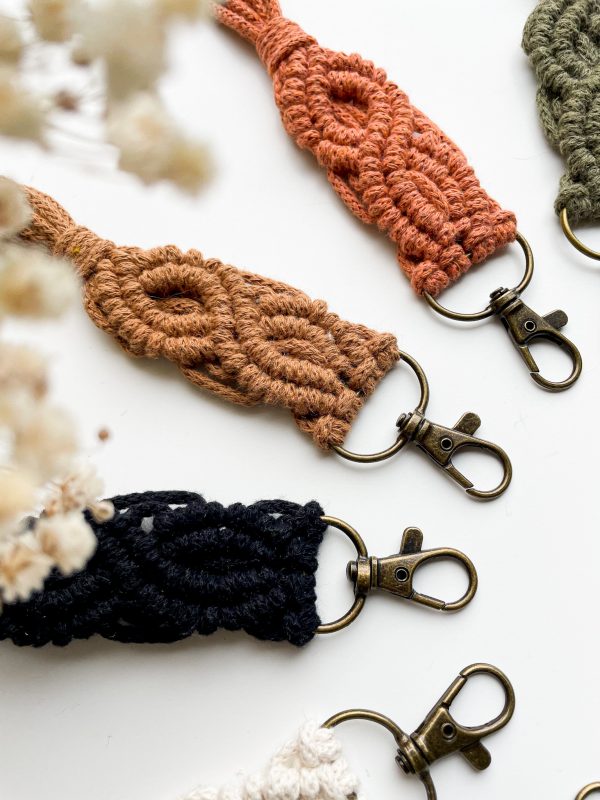 Porte clés macramé Porte clés macramé kit pour débutant