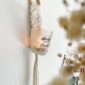 Suspension pour plante ou bougie en macramé