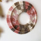 Soleil levant Grand naturel, sable, café, rose pastel et rose pivoine