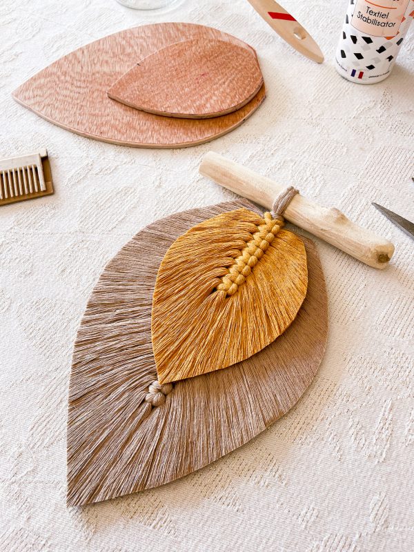 Kit démarrage plume parfaite macramé Tuto - Technique Plume Rigide en macramé