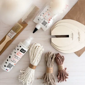 Kit DIY macramé Plume parfaite