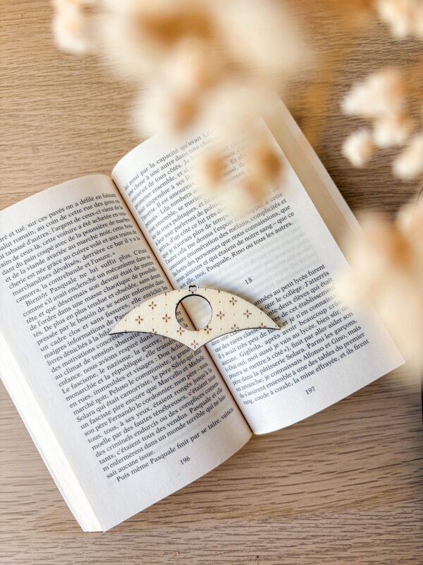 Bague de Lecture en Bois Personnalisée