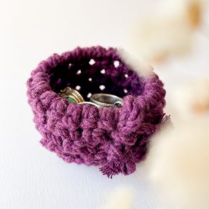 Vide poche en macramé - taille XS