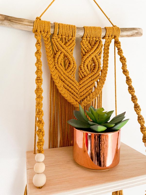 étagère murale macramé étagère murale macramé