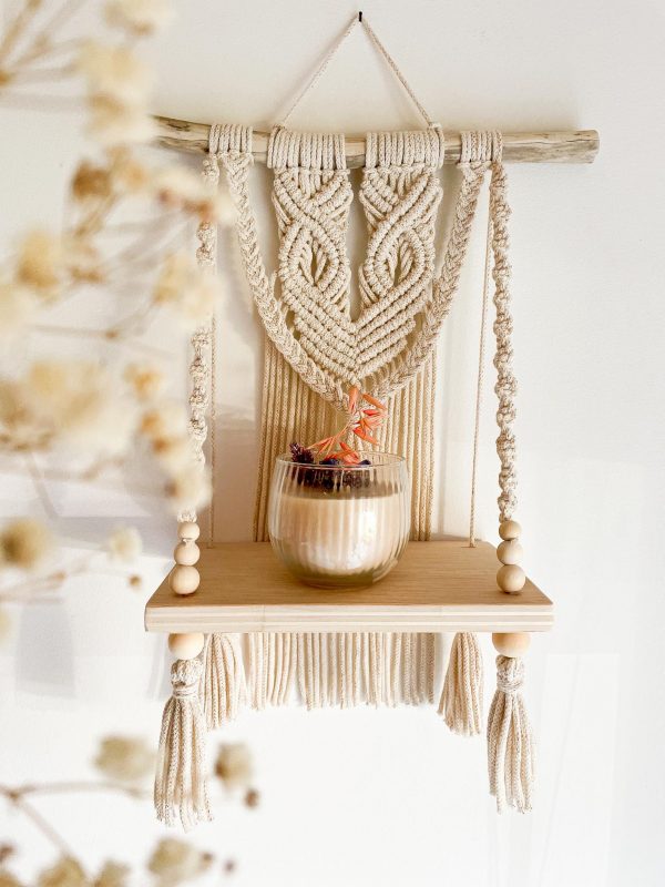 étagère murale macramé étagère murale macramé