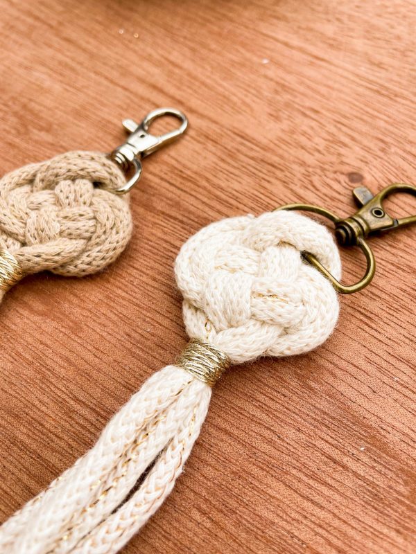 Kit macramé pour débutant porte clé Joséphine