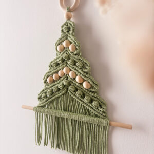 Kit macramé sapin mural