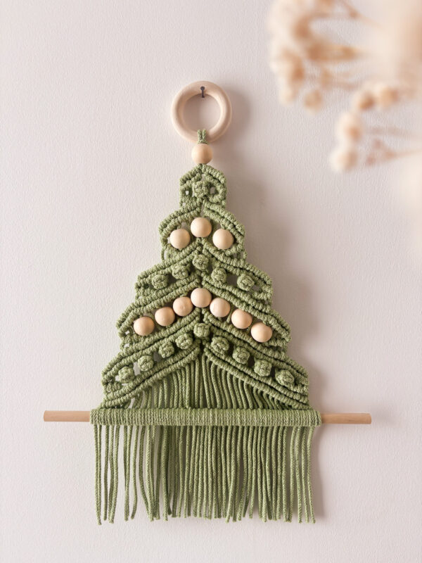 Sapin de noël en macramé kit pour débutant_02 Sapin de noël en macramé kit pour débutant