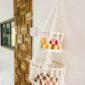 Double panier suspendu macramé_03