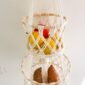 Double panier suspendu macramé_04