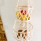 Double panier suspendu macramé_05