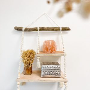 Étagère en macramé à 2 niveaux - L'atelier de Valentine