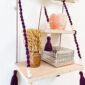 Étagère en macramé à 2 niveaux - L'atelier de Valentine