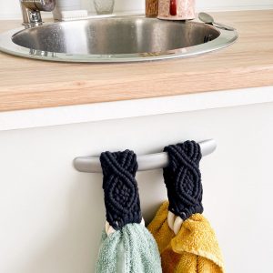 Kit porte-torchon macramé