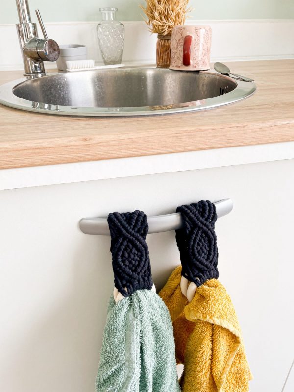 Porte torchon en macramé Kit porte-torchon macramé