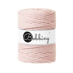 Corde macramé 5 mm torsadé Rose pastel