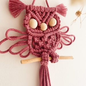 Bébé hibou macramé