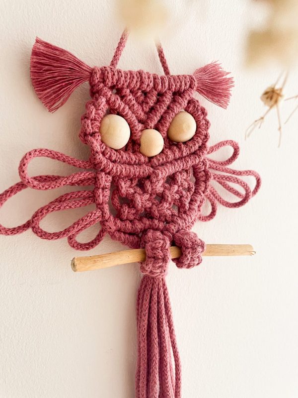 Kit bébé hibou en macramé débutant Bébé hibou macramé