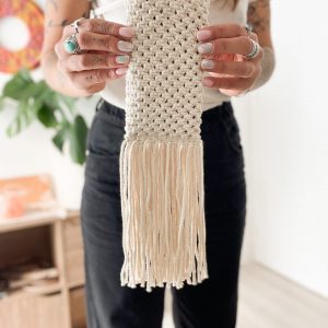 Kit DIY – Pochette de téléphone en macramé _01 Kit DIY sacoche de téléphone en macramé