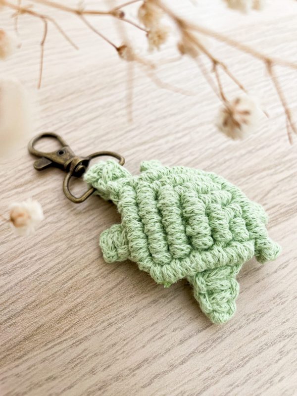 Porte clé tortue vert matcha_02 Porte clé tortue vert matcha_02
