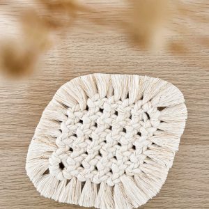 Tuto - Sous verre losange en macramé