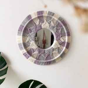 Miroir macramé décoration bohème
