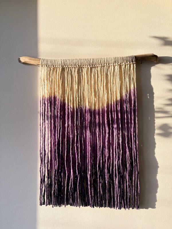 Dune 30x50 violet fils natuel et doré_01 Dune 30x50 violet fils natuel et doré_01