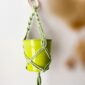 Petite suspension pour plante vert matcha macrame_03