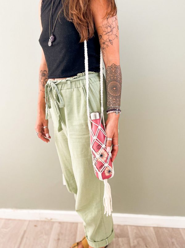 Porte gourde en macramé_01 Porte gourde en macramé_01