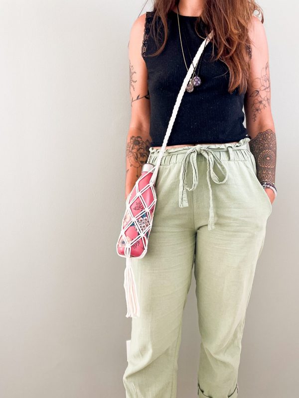 Porte gourde en macramé_05 Porte gourde en macramé_05