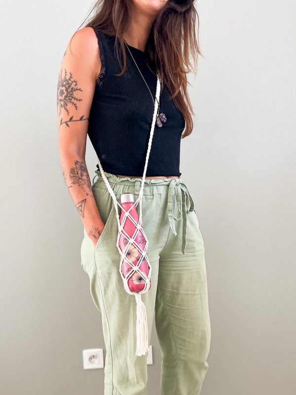 Porte gourde en macramé_06 Porte gourde en macramé_06