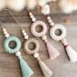 Tuto - Suspension pompon en macramé