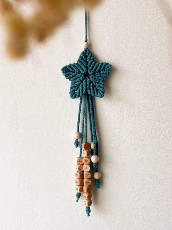 étoile filante personnalisée merci maitresse macramé étoile filante personnalisée merci maitresse macramé