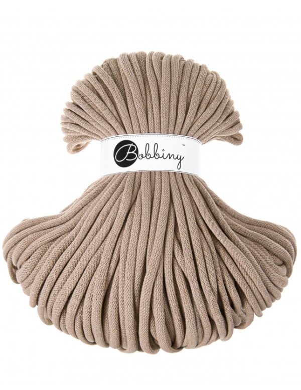 Corde macramé coton tressé Bobbiny 9mm_sable Corde macramé coton tressé Bobbiny 9mm