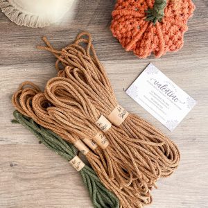 Recharge kit citrouille en macramé