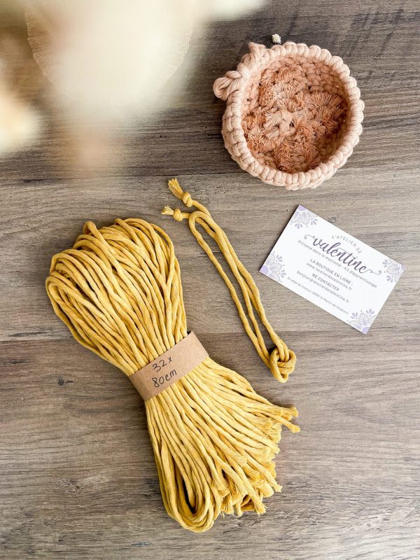 Recharge vide poche en macramé