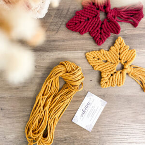 Recharge kit feuille d'érable en macramé