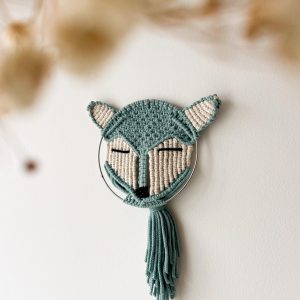 Renard en macramé