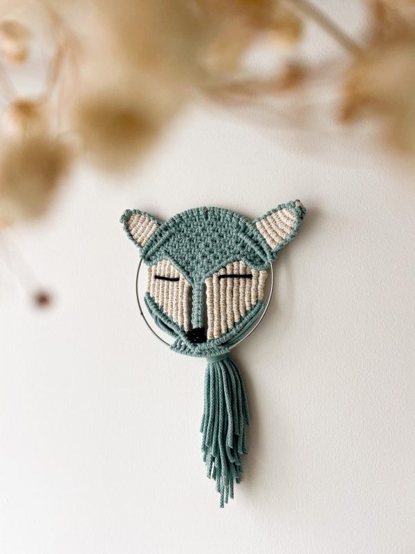 Renard en macramé